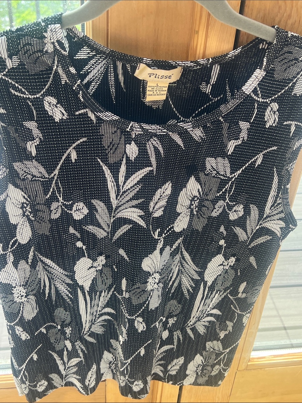 Plisse woman’s tank top - Picture 6 of 6